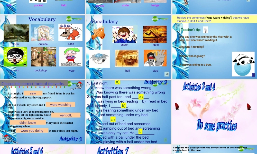 八年级英语上册 Module 6 Unit 3精品课件 外研版(小学起点)