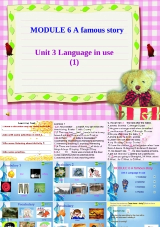 八年级英语上册 Module 6 Unit 3精品课件 外研版(小学起点)