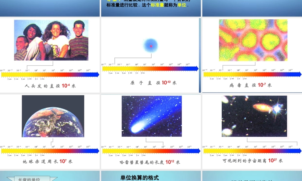 八年级物理上册 1.1 长度和时间的测量课件3 (新版)新人教版 课件