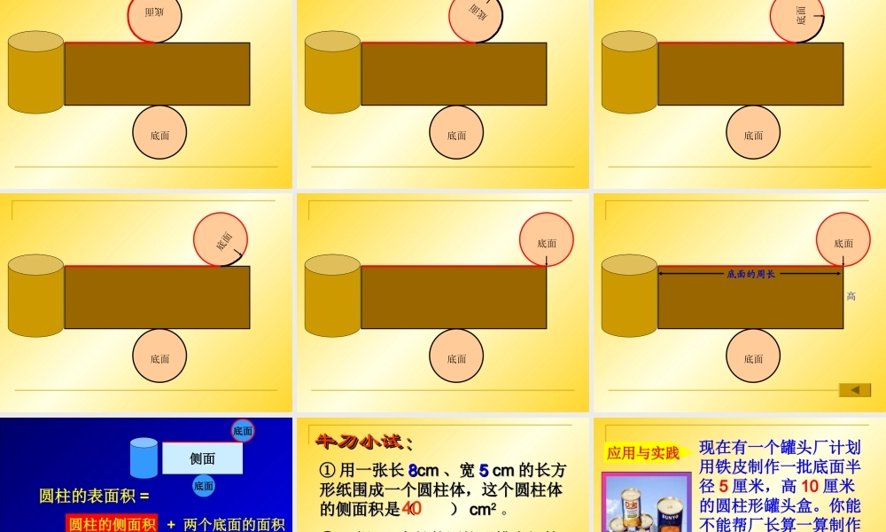 圆柱表面积.ppt
