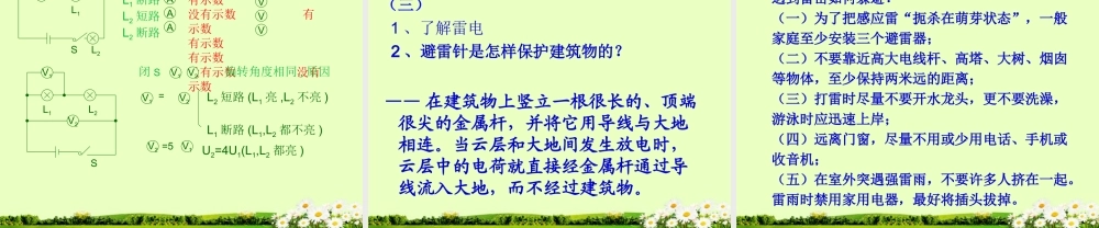八年级物理下册 7.4 欧姆定律和安全用电课件 新人教版 课件