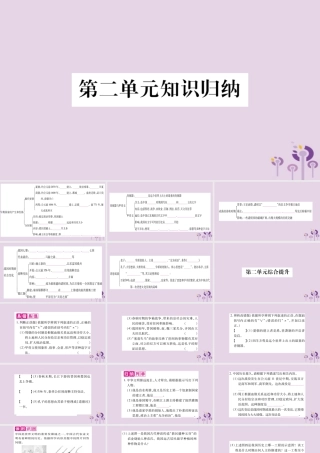 广西七年级历史上册 第2单元 夏商周时期 早期国家的产生与社会变革知识归纳 综合提升课件 新人教版 课件