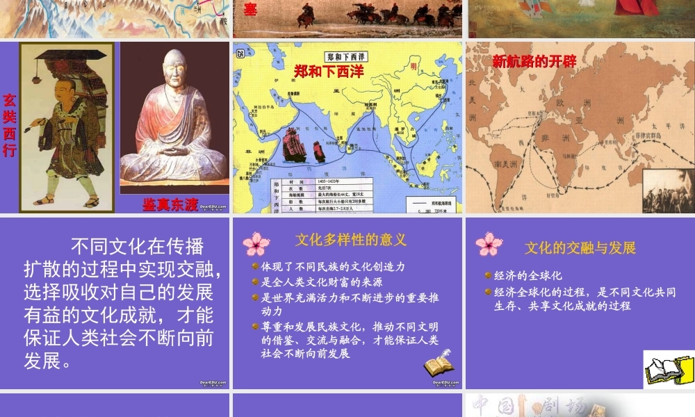 九年级历史文化的交融与选择课件 人教版 课件