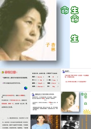 七年级语文生命 生命课件1 新课标 人教版 课件