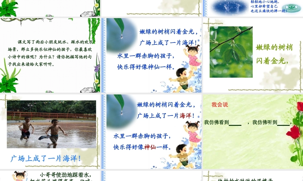 22雨后ppt课件