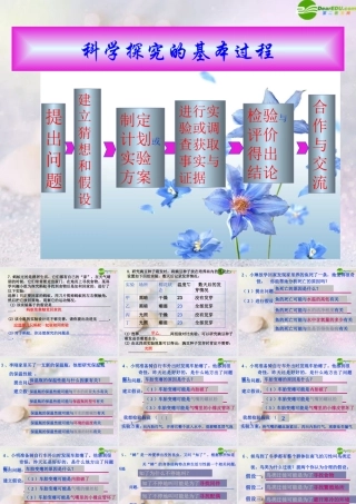 七年级科学上册 科学探究的基本过程课件 浙教版 课件