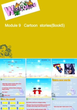 九年级英语上册 Module9 Cartoon stories课件 外研版 课件