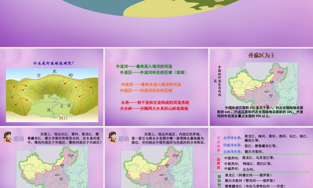 八年级地理上册 2.3(河流)课件1 新人教版 课件