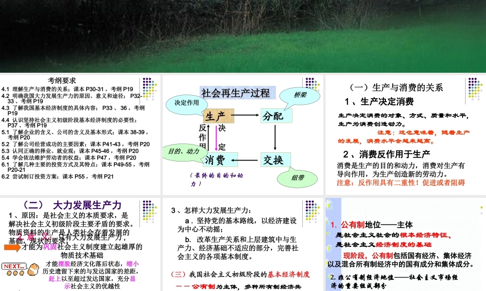 经济生活第二单元复习