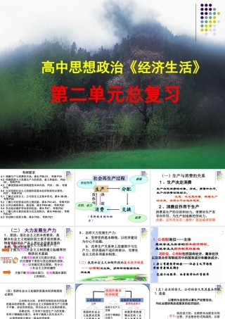 经济生活第二单元复习