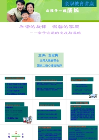 亲子沟通的态度与技巧