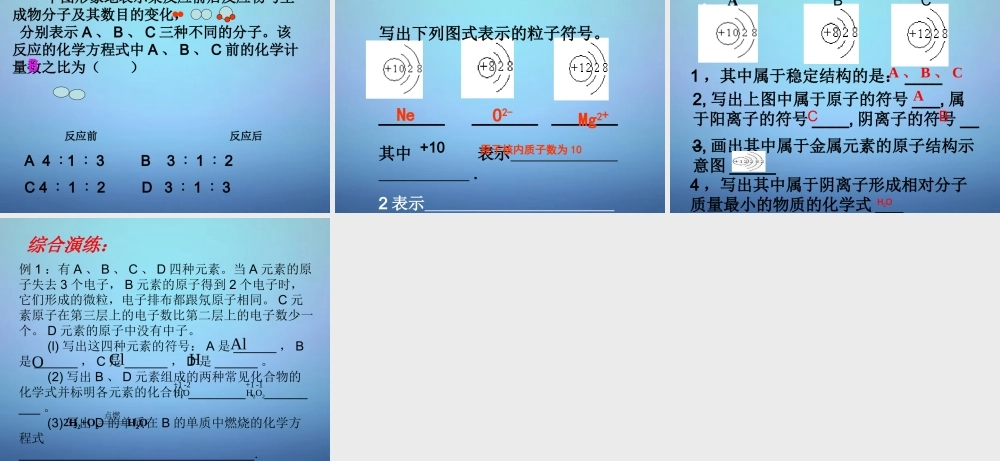 中考化学 常用化学用语复习课件 新人教版 课件