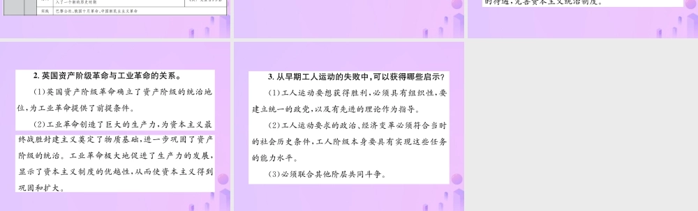 中考历史总复习 第十九讲 工业革命和工人运动的兴起课件 新人教版 课件