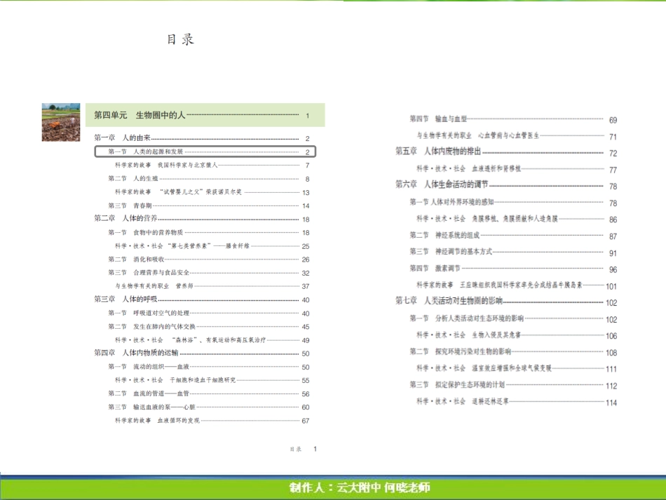七年级生物下册 人类的起源与发展课件(pdf) 新人教版 课件_第3页