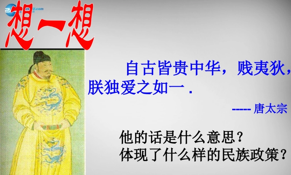 中学七年级历史下册 第5课 和同为一家 课件 新人教版 课件