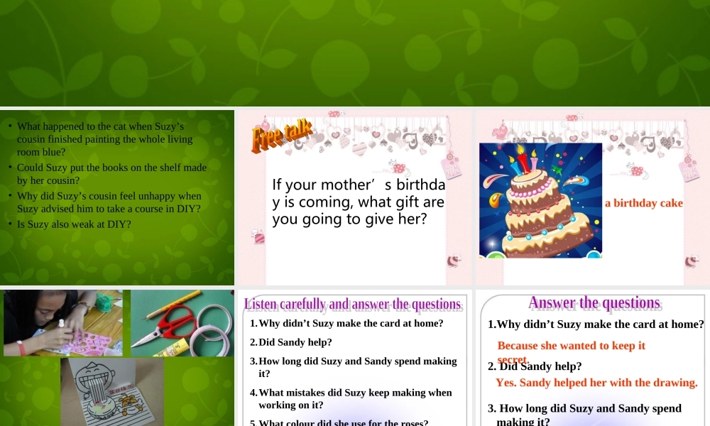 八年级英语上册 Unit 4 Do it yourself task课件 (新版)牛津版 课件