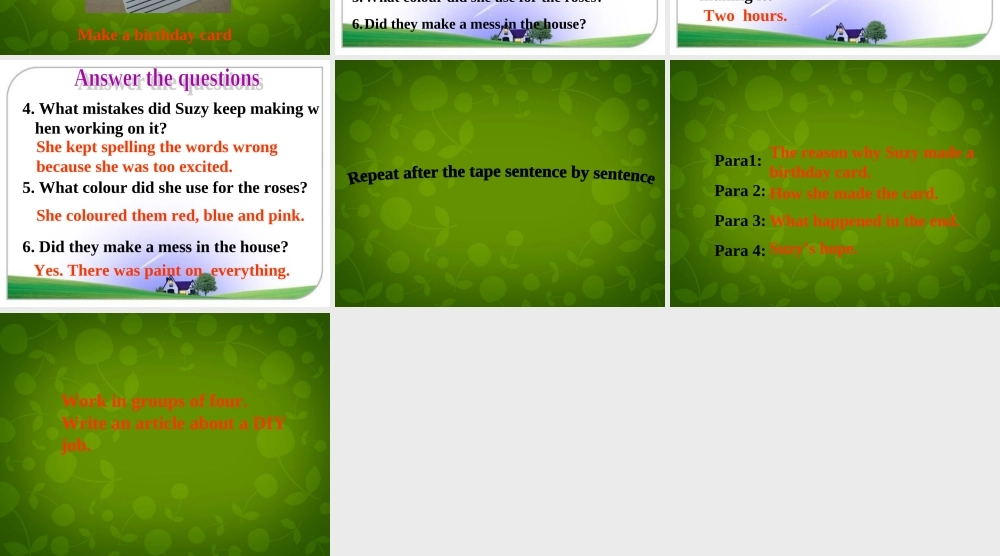 八年级英语上册 Unit 4 Do it yourself task课件 (新版)牛津版 课件