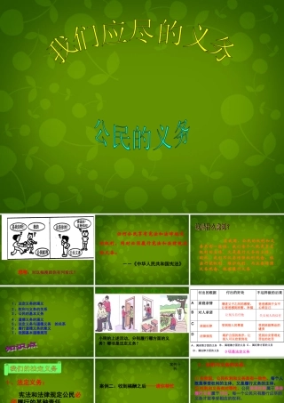 八年级政治下册 1.1.2 我们应尽的义务课件 新人教版 课件