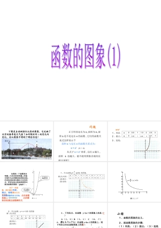 八年级数学 函数的图象 课件