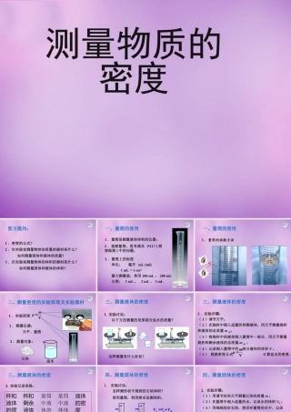 八年级物理上册 第六章 第三节 测量物质的密度课件 (新版)新人教版 课件