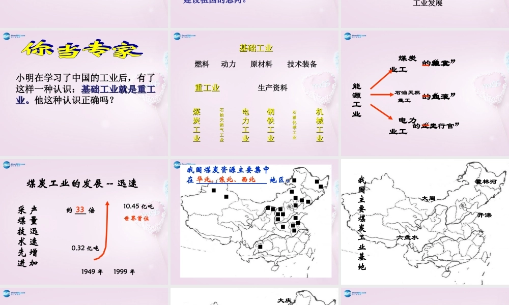 八年级地理上册 4.2 中国的工业课件 (新版)湘教版五四制 课件