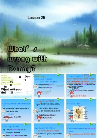 九年级英语上册 Unit4 Stay Healthy lesson25-lesson26课件 冀教版 课件