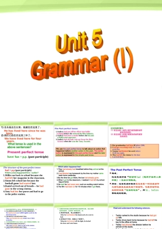 九年级英语 Unit5 Grammar1课件 牛津版 课件