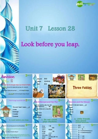 九年级英语下册 Unit7 Storytelling Lesson 28课件 北师大版 课件