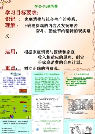 新课标 人教版初三政治学会合理消费 课件