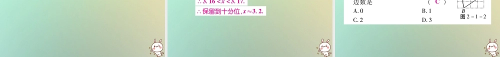 八年级数学上册 第二章 实数 2.1 认识无理数习题课件 (新版)北师大版 课件