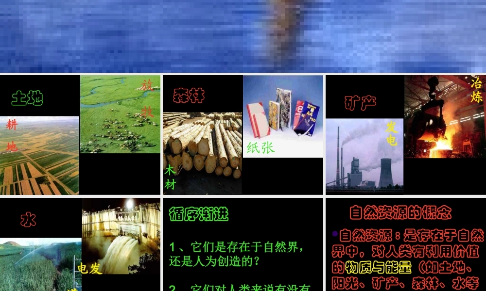 八年级地理上册：第三章第一节：自然资源总量丰富 人均不足(课件)人教版新课标 课件