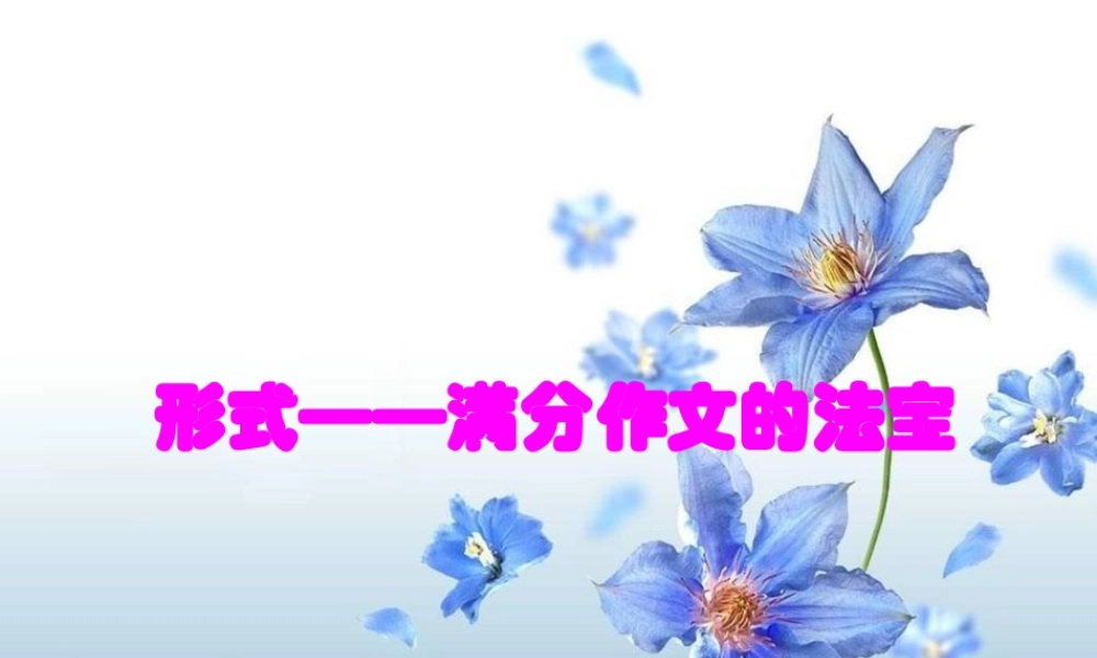 作文系列课件-形式
