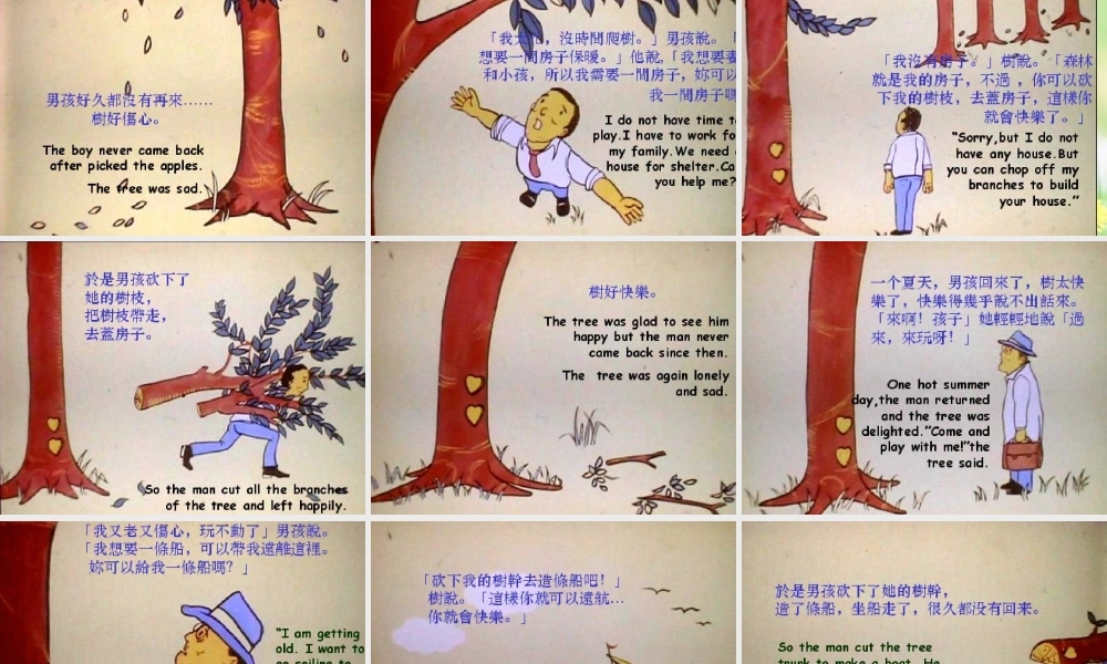 八年级思想品德上册 第一单元(相亲相爱一家人)一棵苹果树的故事课件 人教新课标版 课件