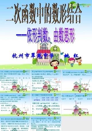 新建 Microsoft PowerPoint 演示文稿 九年级数学 二次函数复习 课件 青岛版