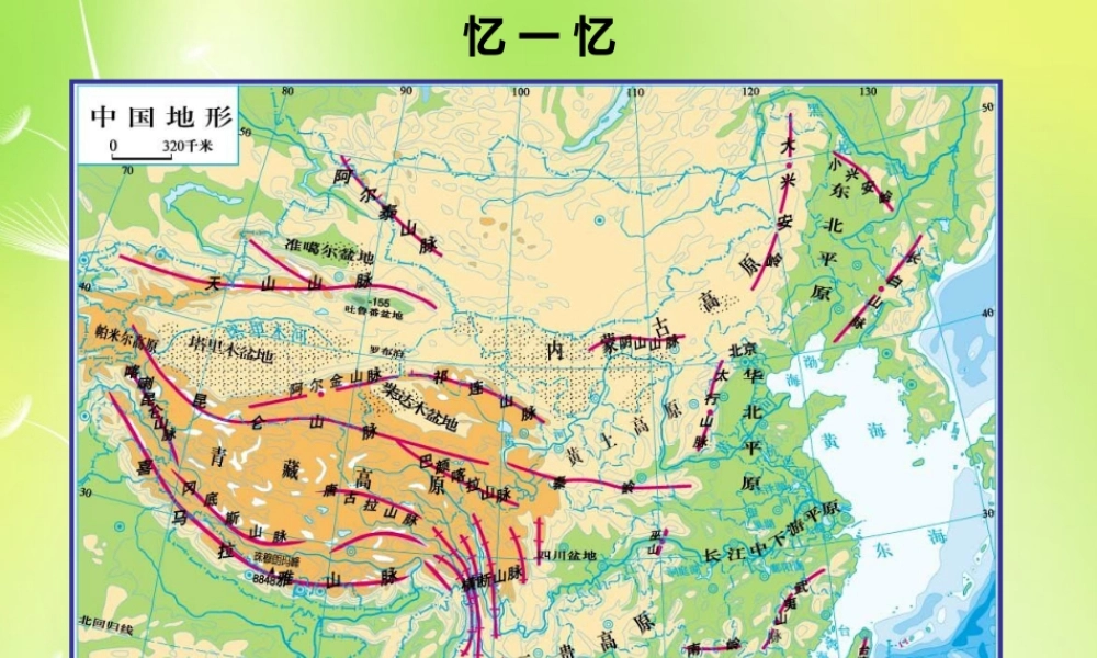 八年级地理上册(2.1 地形和地势)课件2 新人教版 课件