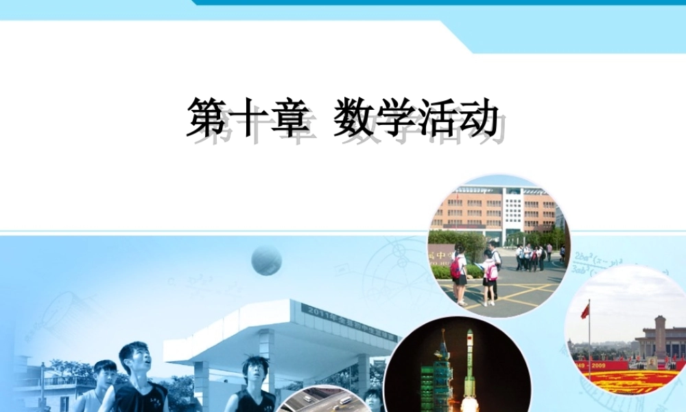 第十章-数学活动