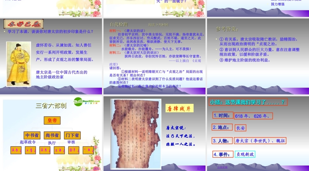 1.2第2课《唐太宗与贞观之治》课件-新人教版