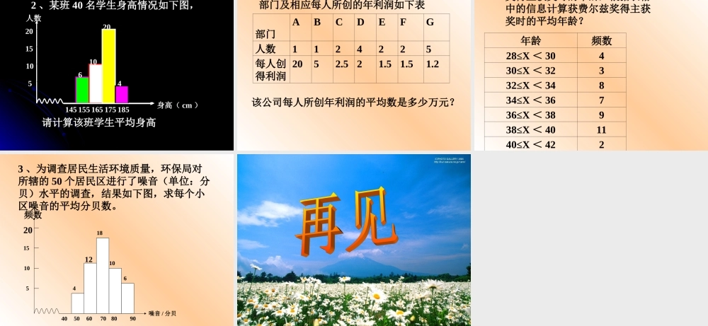 新人教版八下课件20.1.1平均数2