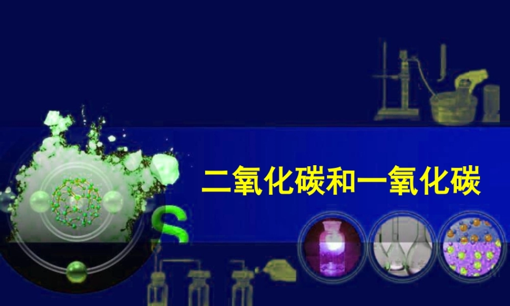 《二氧化碳和一氧化碳》