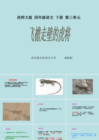 《飞檐走壁的虎将》课件