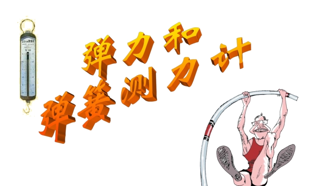 弹力和弹簧测力计课件