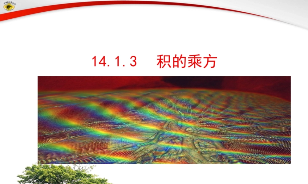 14.1.3积的乘方.1.3-积的乘方课件