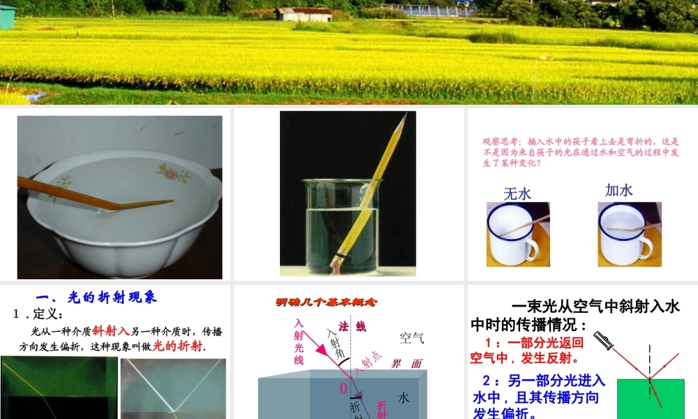新人教版八年级物理上册《4.4-光的折射》课件(24)