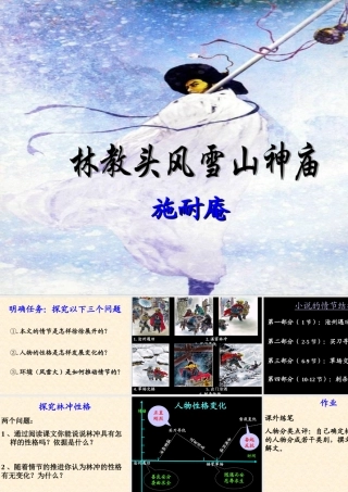 必修5一单元《林教头风雪山神庙》课件