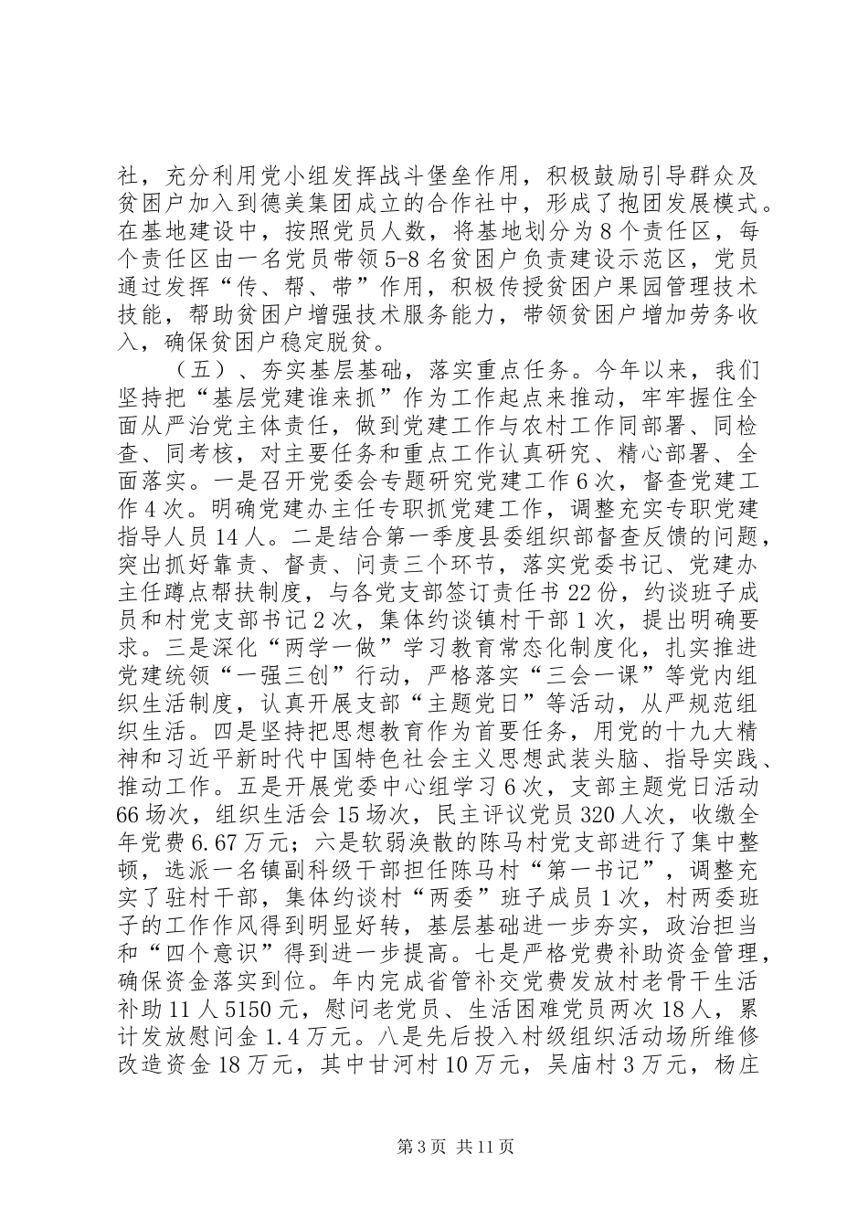 镇XX年党建工作总结暨XX年党建工作计划 _第3页