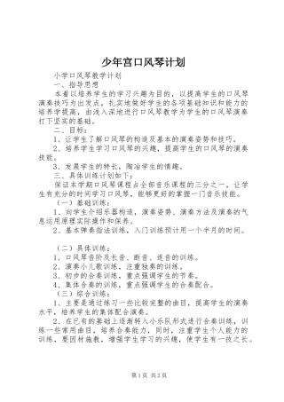 少年宫口风琴计划 