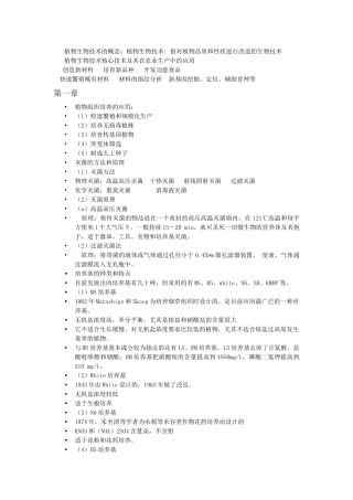 植物生物技术8515444387