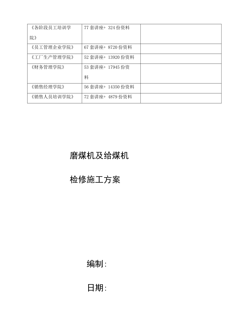 磨煤机及给煤机检修工程施工方案_第2页