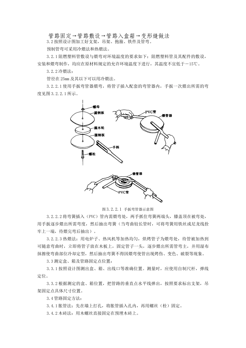 硬质阻燃塑料管（PVC）明敷设施工工艺标准-建设工程教育_第2页