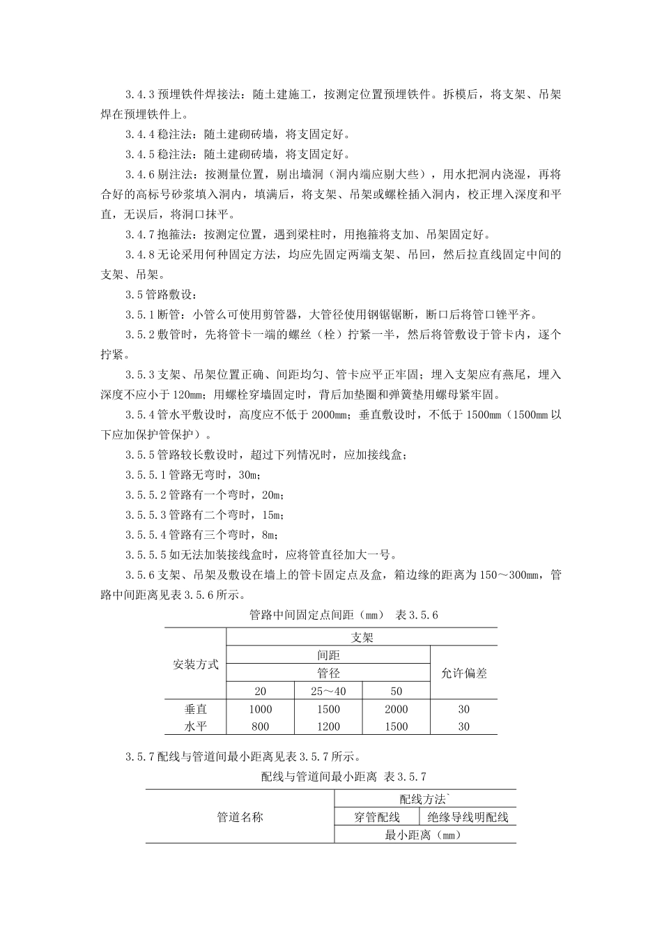 硬质阻燃塑料管（PVC）明敷设施工工艺标准-建设工程教育_第3页